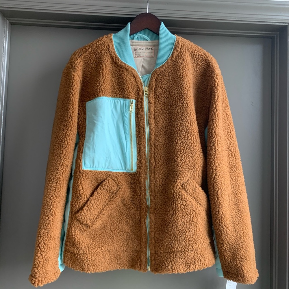 Free People Rivington Sherpa Teddy Jacket